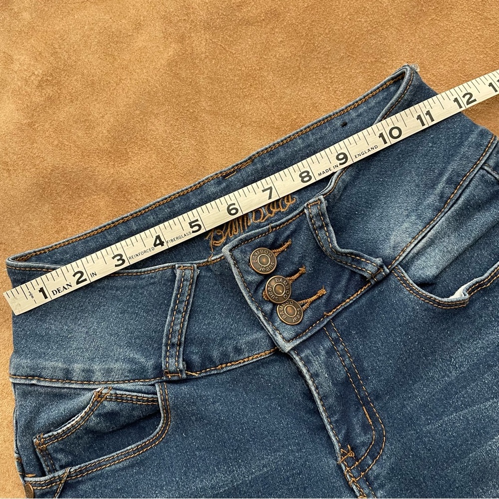 BAMBOO High Rise Stretch Skinny Jeans Size 3/4 - Picture 10 of 16